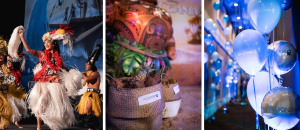 A photo collage sharing moments from the Moana 2 premiere screening in Italy.