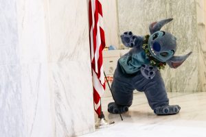 Stitch peaking around the corner