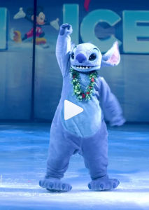 Stitch dances on ice