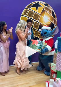 Stitch dancing with the cast of Dancing with the Stars