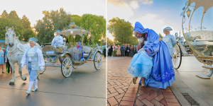 Cinderella royal coach and lilo hugs fairy godmother