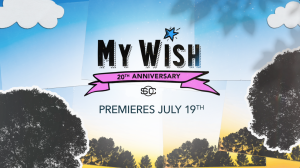 espn my wish logo with trees and sky background