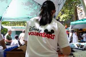 back of Disney VoluntEARS shirt
