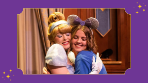 MAW alum Mikayla hugs Cinderella