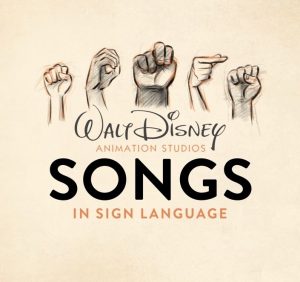 songs in sign language logo with hands in ASL